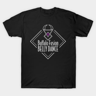 Buffalo Fusion Belly Dance White and Color Logo T-Shirt